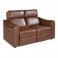 Canapé 2 Places Relax Cuir "Orville" 157cm Cognac|Canape|Paris Prix