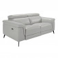 Canapé 2 Places Relax Cuir "Gerry" 170cm Gris|Canape|Paris Prix