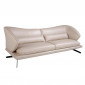 Canapé 3 Places en Cuir "Elvin" 230cm Taupe|Canape|Paris Prix