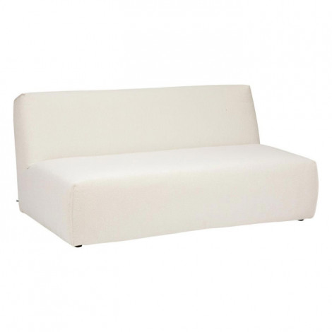 Module 2 Places Bouclette "Kiona" 165cm Blanc|Canape|Paris Prix