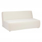 Module 2 Places Bouclette "Kiona" 165cm Blanc|Canape|Paris Prix