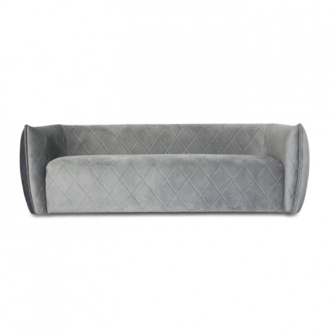 Canapé 3 Places Velours "Marquita" 220cm Gris|Canape|Paris Prix