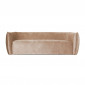 Canapé 3 Places Velours "Marquita" 220cm Taupe Clair|Canape|Paris Prix