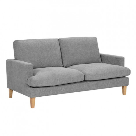 Canapé 3 Places en Tissu "Roscoe" 173cm Gris & Naturel|Canape|Paris Prix