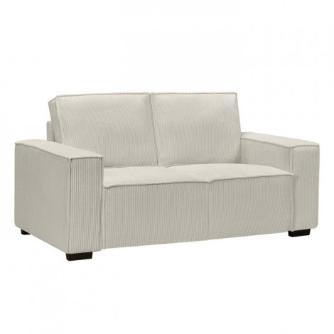 Canapé 2 Places Velours "Carmine" 175cm Beige|Canape|Paris Prix