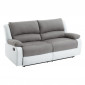 Canapé de Relaxation 2 Assises XXL "Walker" 193cm Gris & Blanc|Canape|Paris Prix