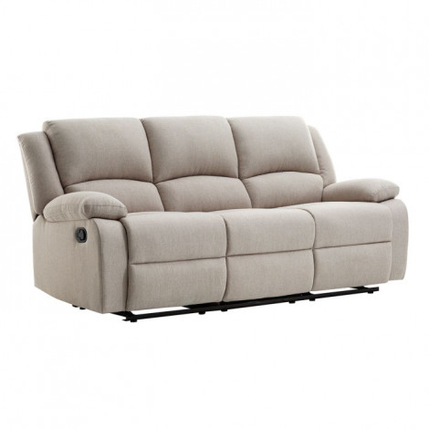 Canapé de Relaxation 3 Places "Walker" 193cm Beige|Canape|Paris Prix