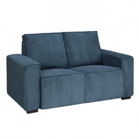 Canapé de Relaxation Velours "Carmine" 165cm Bleu Foncé|Canape|Paris Prix