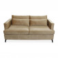 Canapé Convertible Velours "Asunta" 177cm Taupe Clair|Canape|Paris Prix