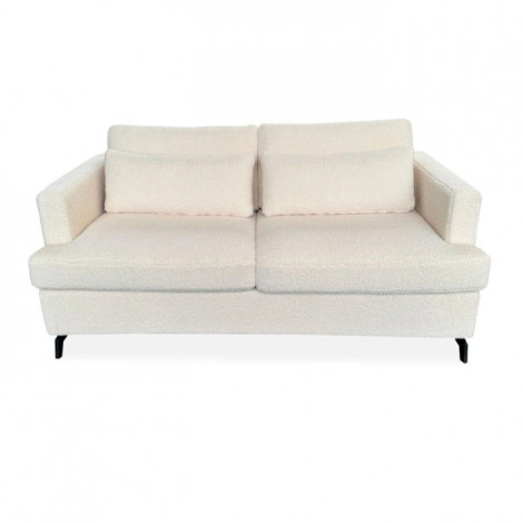 Canapé Convertible Bouclette "Asunta" 177cm Beige|Canape|Paris Prix