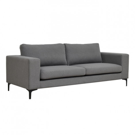 Canapé 3 Places en Tissu "Bolero" 215cm Gris|Canape|Paris Prix