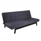 Canapé Convertible en Velours "Bodil" 180cm Gris Foncé|Canape|Paris Prix