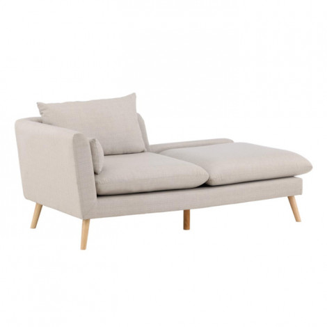 Méridienne en Tissu "Tacoma" 174cm Beige|Canape|Paris Prix