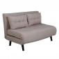 Canapé Convertible en Tissu "Vicky" 120cm Beige|Canape|Paris Prix