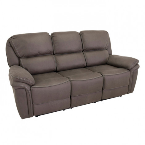 Canapé de Relaxation 3 Places "Saranda" 206cm Gris|Canape|Paris Prix