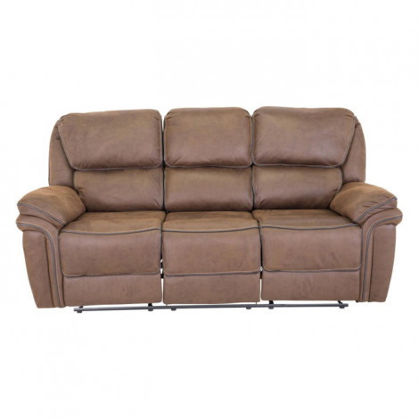 Canapé de Relaxation 3 Places "Saranda" 206cm Marron|Canape|Paris Prix