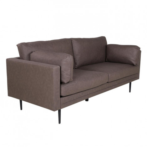 Canapé 3 Places en Microfibre "Boom" 203cm Marron|Canape|Paris Prix