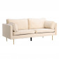 Canapé 3 Places en Velours "Boom" 203cm Beige|Canape|Paris Prix