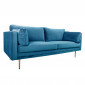 Canapé 3 Places en Velours "Boom" 203cm Bleu|Canape|Paris Prix