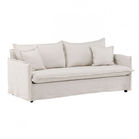 Canapé Droit 3 Places "Nova" 200cm Beige|Canape|Paris Prix