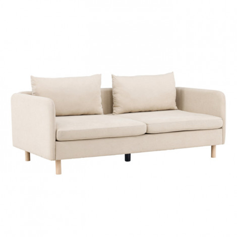 Canapé Droit 2 Places "Zero" 197cm Beige|Canape|Paris Prix