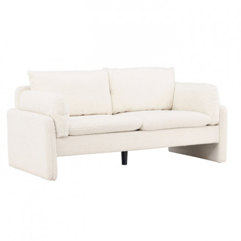 Canapé 2 Places Bouclette "Vindel" 184cm Blanc|Canape|Paris Prix