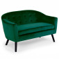 Canapé Scandinave Velours "Lopy" 129cm Vert|Canape|Paris Prix