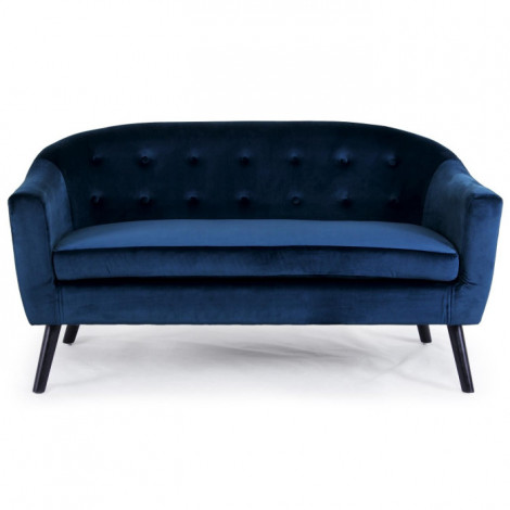 Canapé Scandinave Velours "Lopy" 157cm Bleu|Canape|Paris Prix