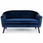 Canapé Scandinave Velours "Lopy" 157cm Bleu|Canape|Paris Prix