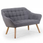 Canapé 2 Places Scandinave "Taone" 128cm Gris|Canape|Paris Prix