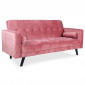 Canapé Convertible 3 Places Scandinave "Navya" Rose|Canape|Paris Prix