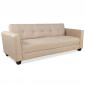 Canapé Convertible 3 Places "Tosello" 200cm Beige|Canape|Paris Prix