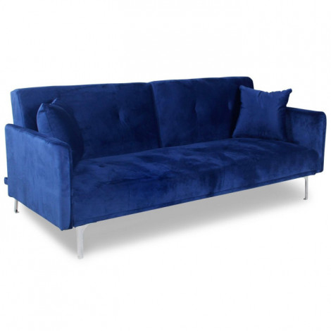 Canapé Convertible 3 Places "Lacla" 191cm Bleu|Canape|Paris Prix