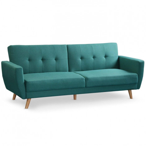 Canapé Scandinave Convertible "Garry" 220cm Bleu Vert|Canape|Paris Prix