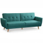 Canapé Scandinave Convertible "Garry" 220cm Bleu Vert|Canape|Paris Prix