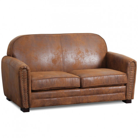 Canapé Club Vintage "Balista" 150cm Marron|Canape|Paris Prix