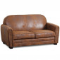 Canapé Club Vintage "Balista" 150cm Marron|Canape|Paris Prix