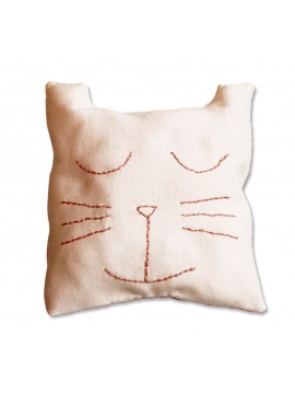 CHATI Coussin Doudou Chat
