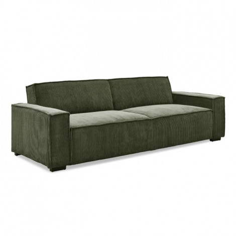 Canapé Convertible 3 Places Velours "Dudley" 230cm Vert|Canape|Paris Prix