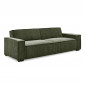 Canapé Convertible 3 Places Velours "Dudley" 230cm Vert|Canape|Paris Prix