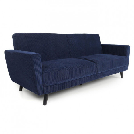 Canapé Convertible en Velours "Garry" 220cm Bleu|Canape|Paris Prix