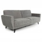 Canapé Convertible en Velours "Garry" 220cm Gris|Canape|Paris Prix