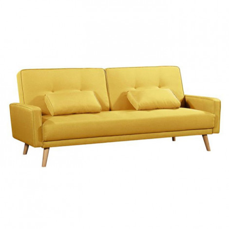 Canapé 3 Places Convertible "Sero" 205cm Jaune|Canape|Paris Prix