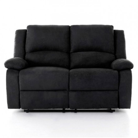 Canapé de Relaxation Microfibre "Polo" 143cm Noir|Canape|Paris Prix