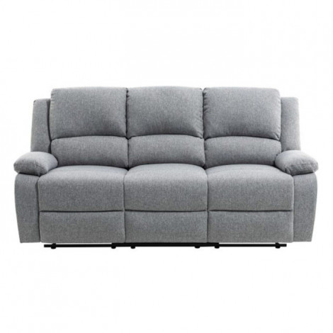 Canapé de Relaxation Tissu "Polo" 193cm Gris|Canape|Paris Prix