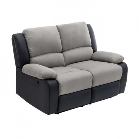 Canapé de Relaxation Électrique "Ota" 143cm Gris & Noir|Canape|Paris Prix