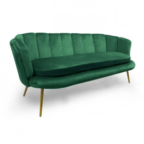 Canapé 3 Places en Velours "Dabren" 185cm Vert|Canape|Paris Prix