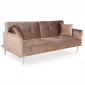 Canapé Convertible 3 Places "Lacla" 191cm Taupe|Canape|Paris Prix
