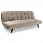 Canapé Convertible en Velours "Seattle" 180cm Taupe|Canape|Paris Prix