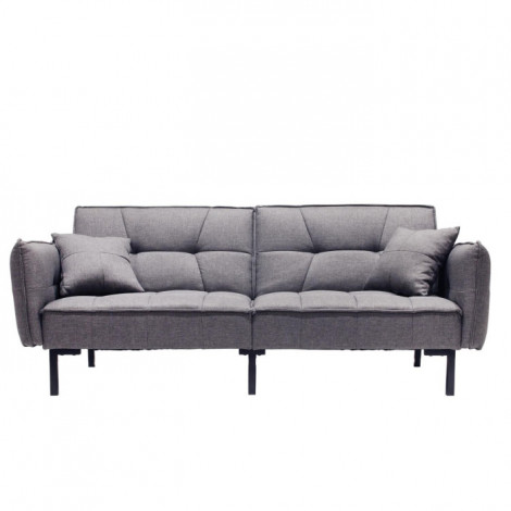 Canapé Convertible Design "Tyva" 197cm Gris|Canape|Paris Prix